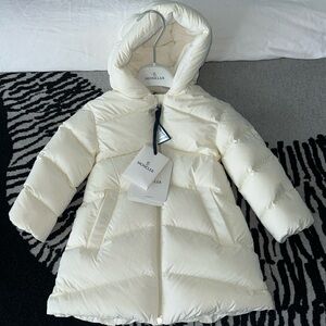 Moncler girls hooded coat size 18/24 months